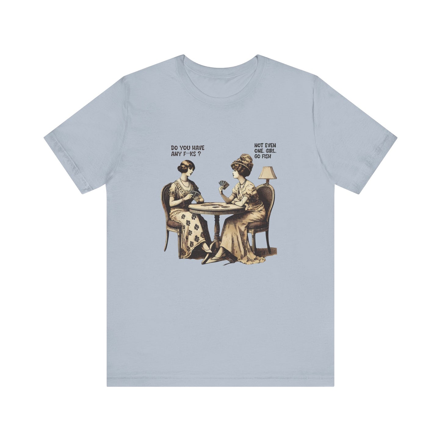 Funny Card Playing Tee, Card Playing Lovers Tee, Vintage Style Top - PopCultureByDesign36