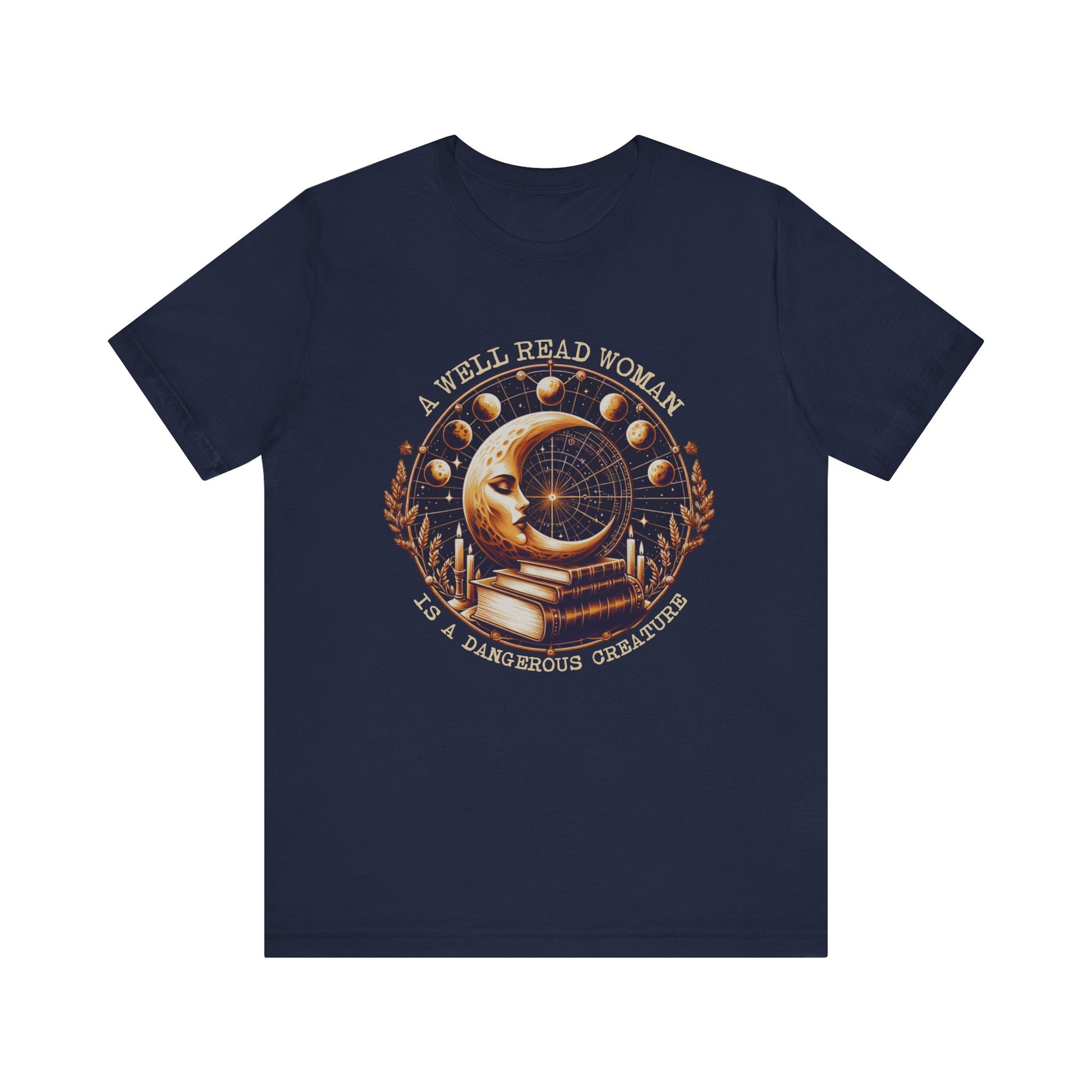 Reading Shirt, Librarian Shirt, Celestial Shirt, Book Lover Tee - PopCultureByDesign36