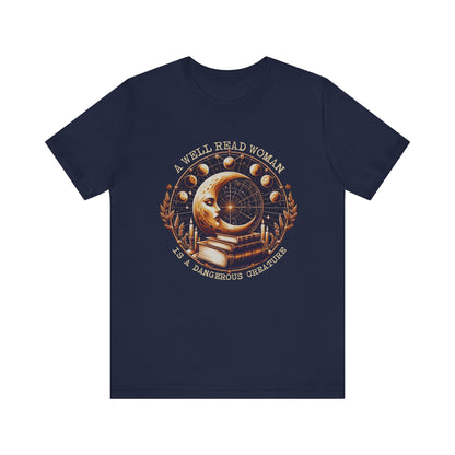 Reading Shirt, Librarian Shirt, Celestial Shirt, Book Lover Tee - PopCultureByDesign36