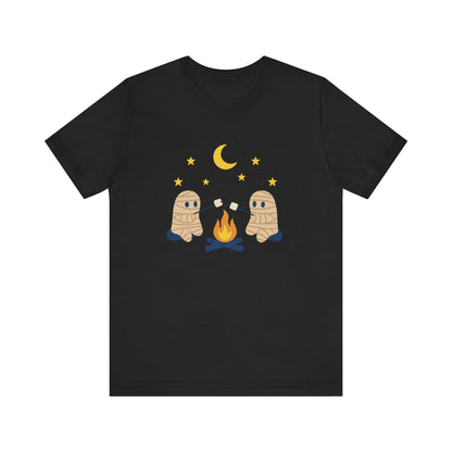 Camping Mummy Tee, Halloween Shirt, Spooky Camping Top - PopCultureByDesign36