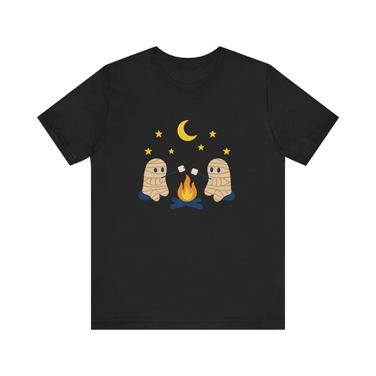 Camping Mummy Tee, Halloween Shirt, Spooky Camping Top - PopCultureByDesign36