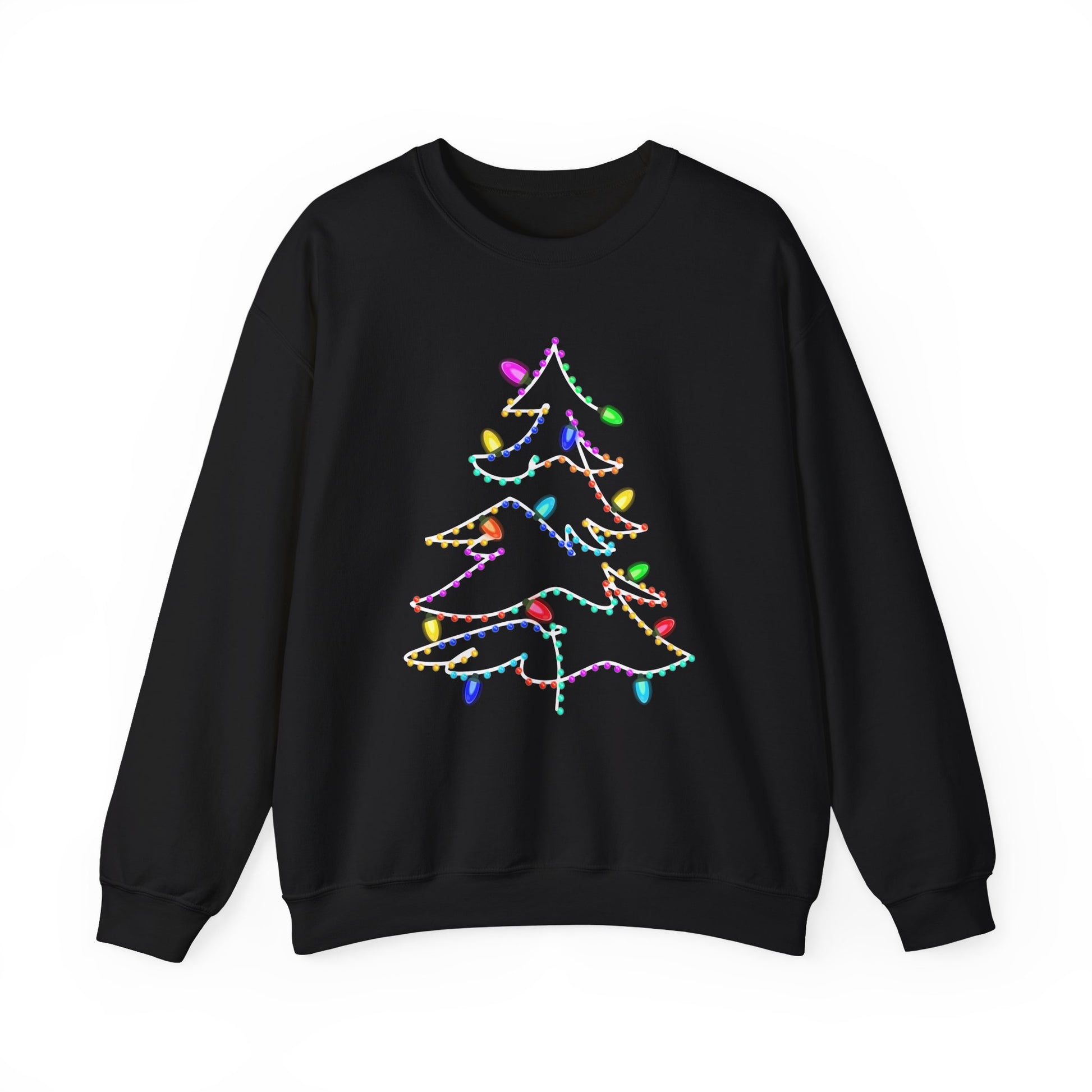 Swirly Christmas Tree with Lights, Neon Tree, Neon Colors Christmas - PopCultureByDesign36