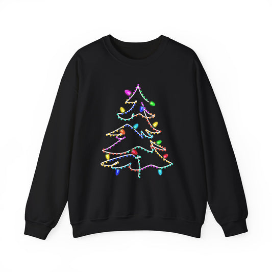 Swirly Christmas Tree with Lights, Neon Tree, Neon Colors Christmas - PopCultureByDesign36