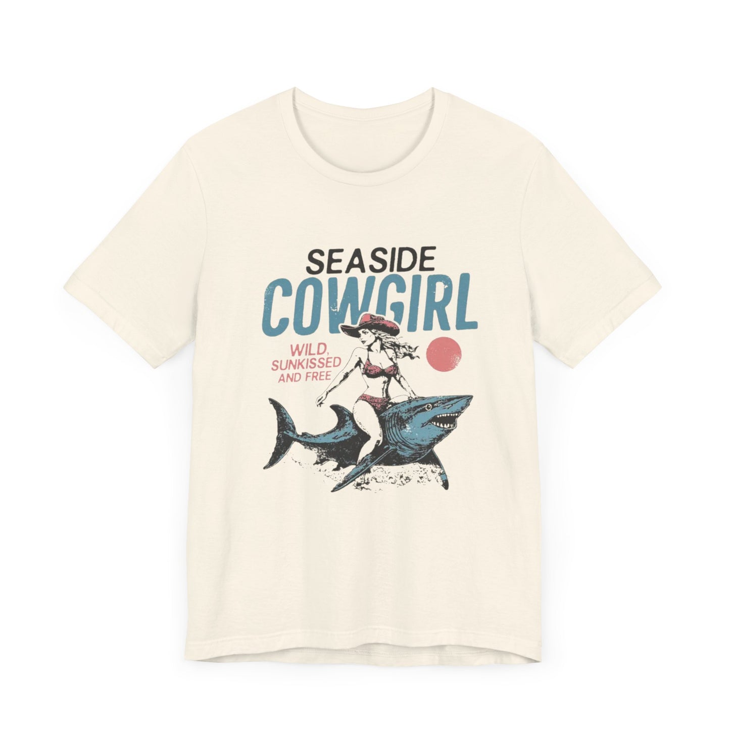 Seaside cowgirl retro summer Shirt, Western beach Shirt, Wild sunkissed Shirt - PopCultureByDesign36