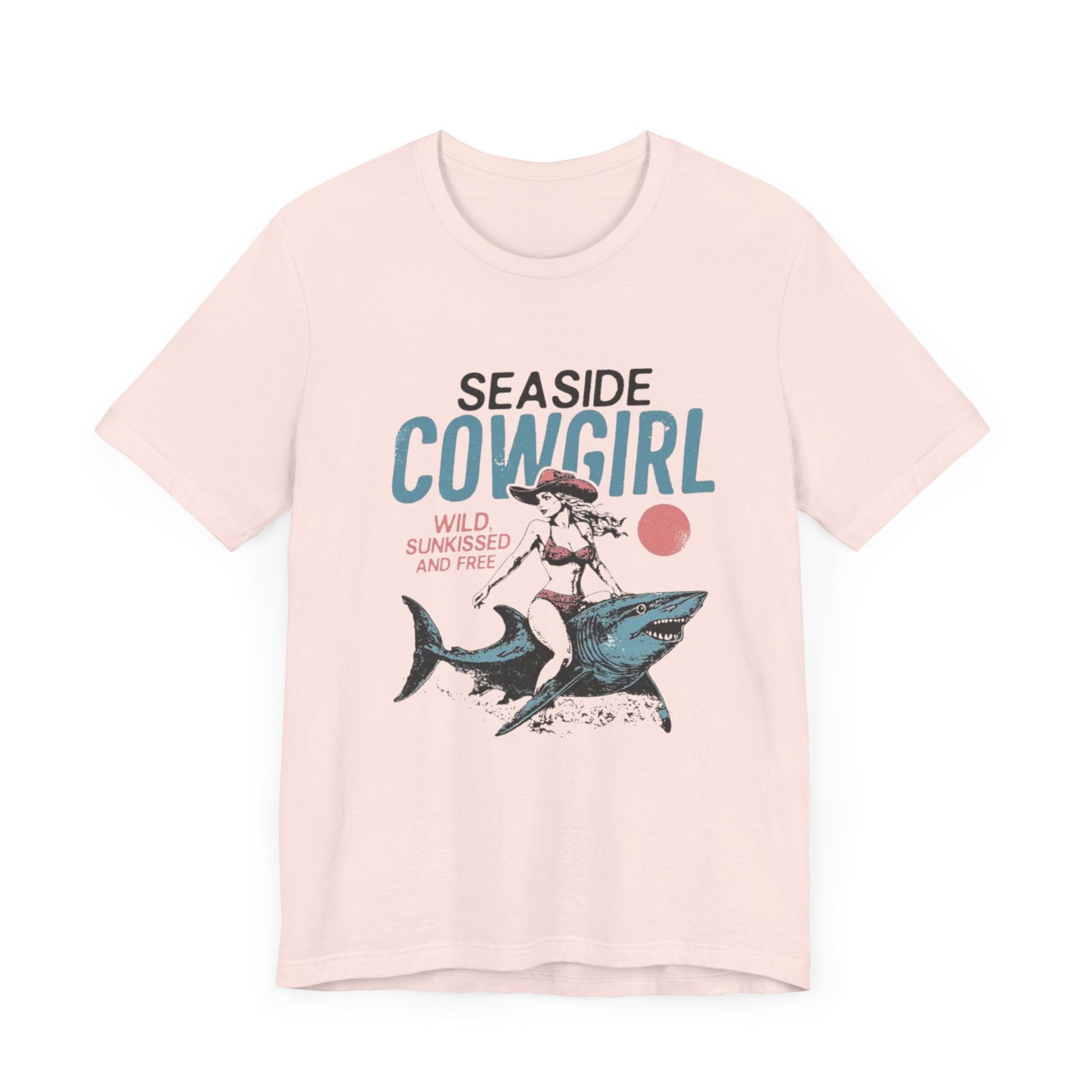 Seaside cowgirl retro summer Shirt, Western beach Shirt, Wild sunkissed Shirt - PopCultureByDesign36