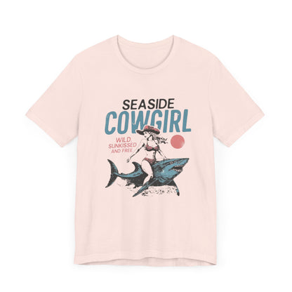 Seaside cowgirl retro summer Shirt, Western beach Shirt, Wild sunkissed Shirt - PopCultureByDesign36