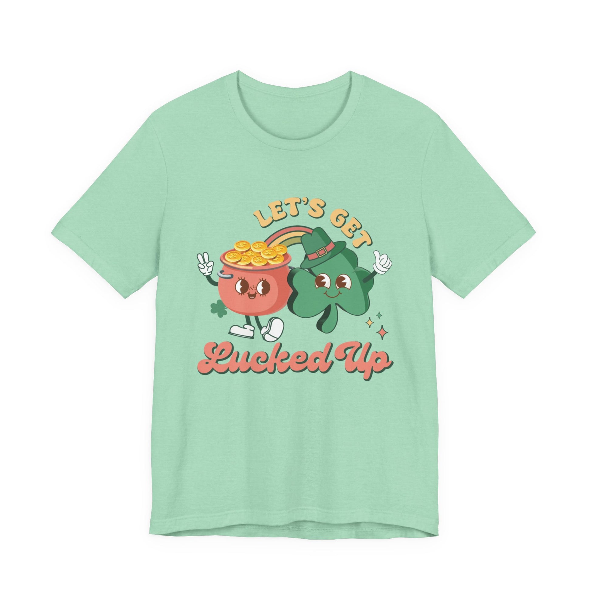 Let's Get Lucked Up Shirt, St Patrick's Day Tee, Irish Shamrock Tee - PopCultureByDesign36