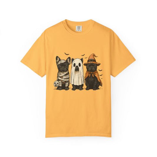 French Puppies Halloween T-shirt, Cute Frenchie Halloween, Dog Lover Shirt - PopCultureByDesign36