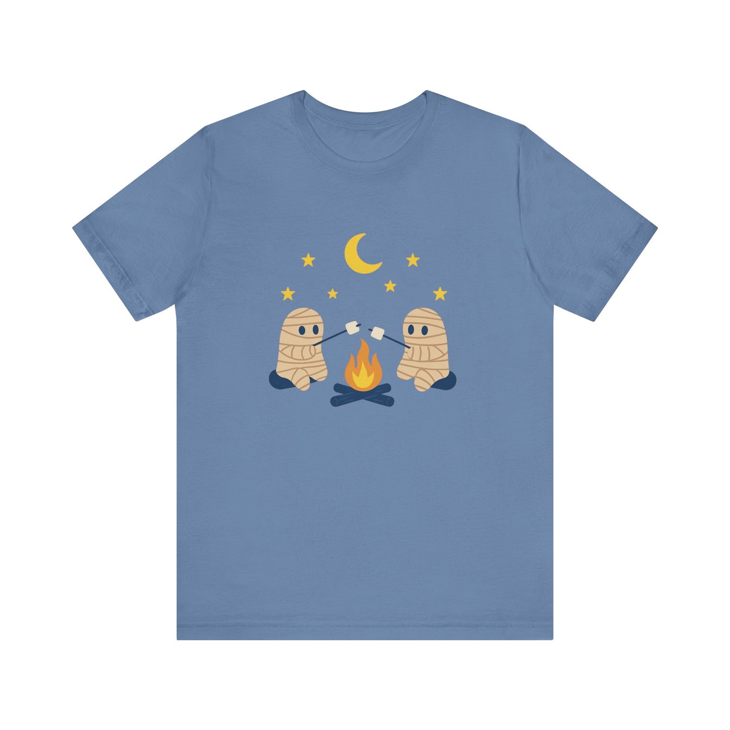 Camping Mummy Tee, Halloween Shirt, Spooky Camping Top - PopCultureByDesign36