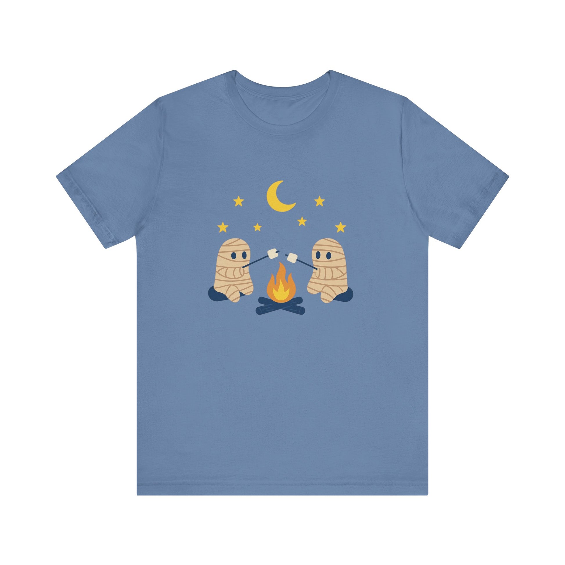Camping Mummy Tee, Halloween Shirt, Spooky Camping Top - PopCultureByDesign36