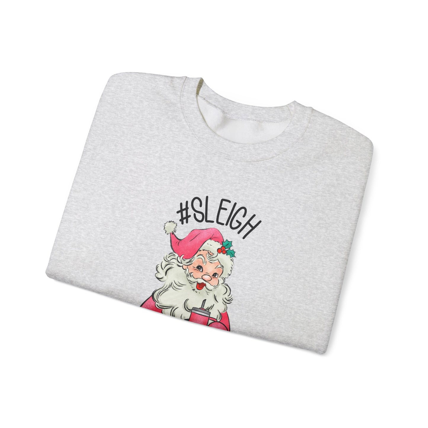 Sleigh santa, Retro Santa Sweater,Vintage Santa Christmas Sweatshirt - PopCultureByDesign36