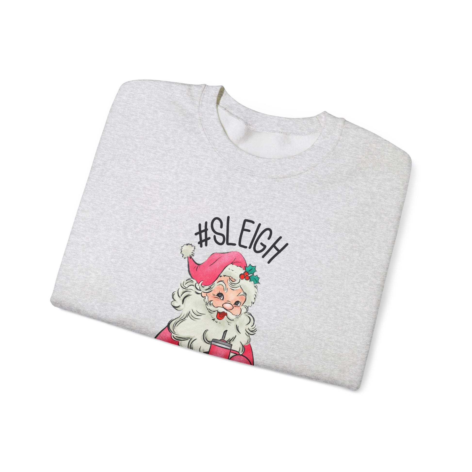 Sleigh santa, Retro Santa Sweater,Vintage Santa Christmas Sweatshirt - PopCultureByDesign36