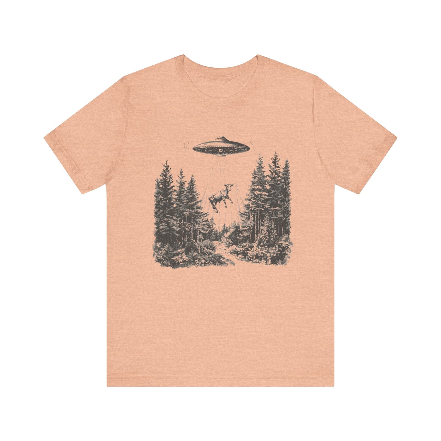 Ufo Cow Shirt, Retro T-Shirt, Vintage Cow Ufo TShirt, Ufo Graphic Tee - PopCultureByDesign36