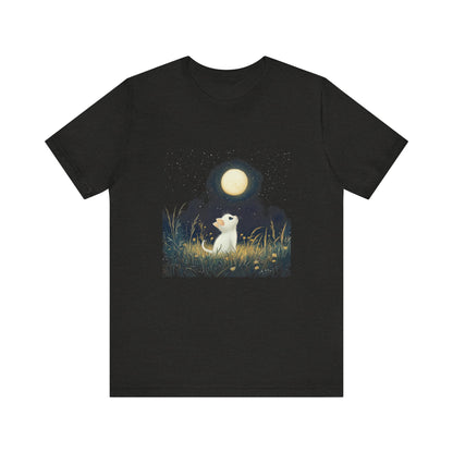 Retro Kitten Moon Tee Shirt, Cat Lover Gift, Moon Cat Top, Vintage Cat Shirt - PopCultureByDesign36