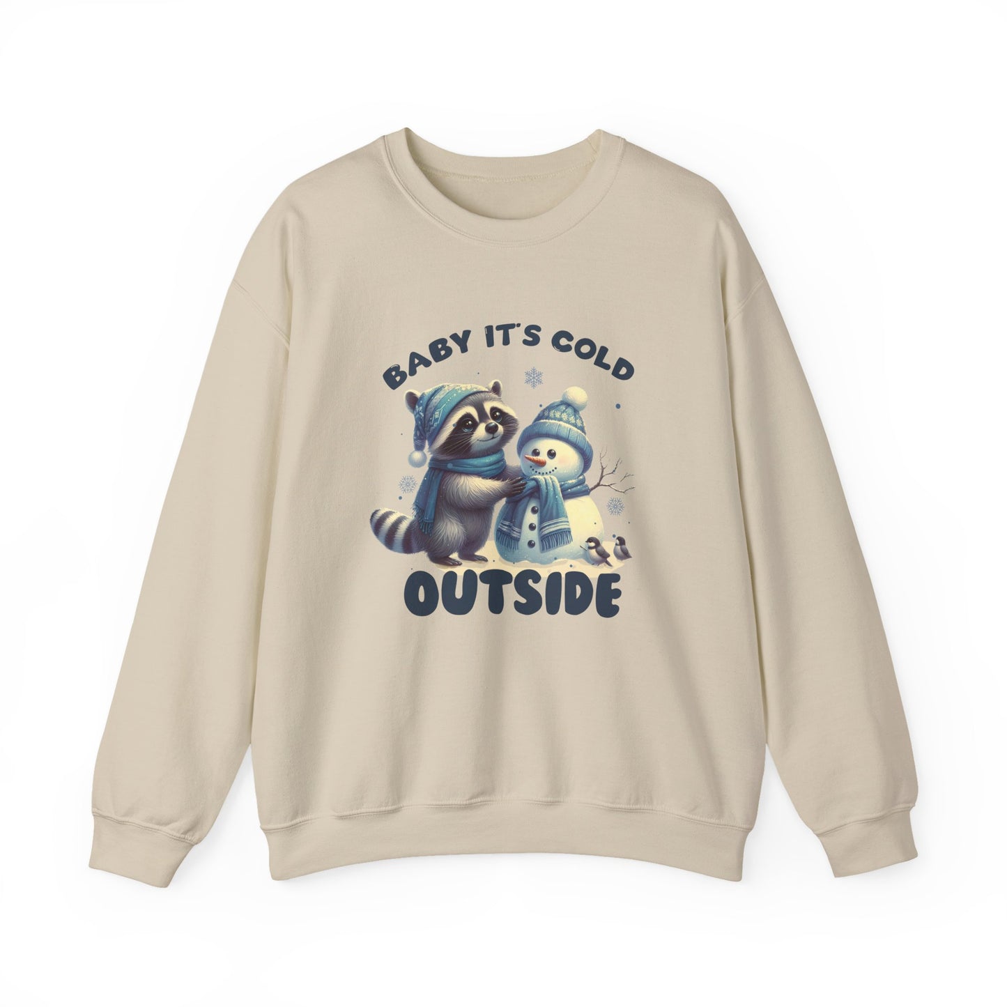 Baby Its Cold Outside Raccoon, Cute Christmas Raccoon, Winter Humor - PopCultureByDesign36