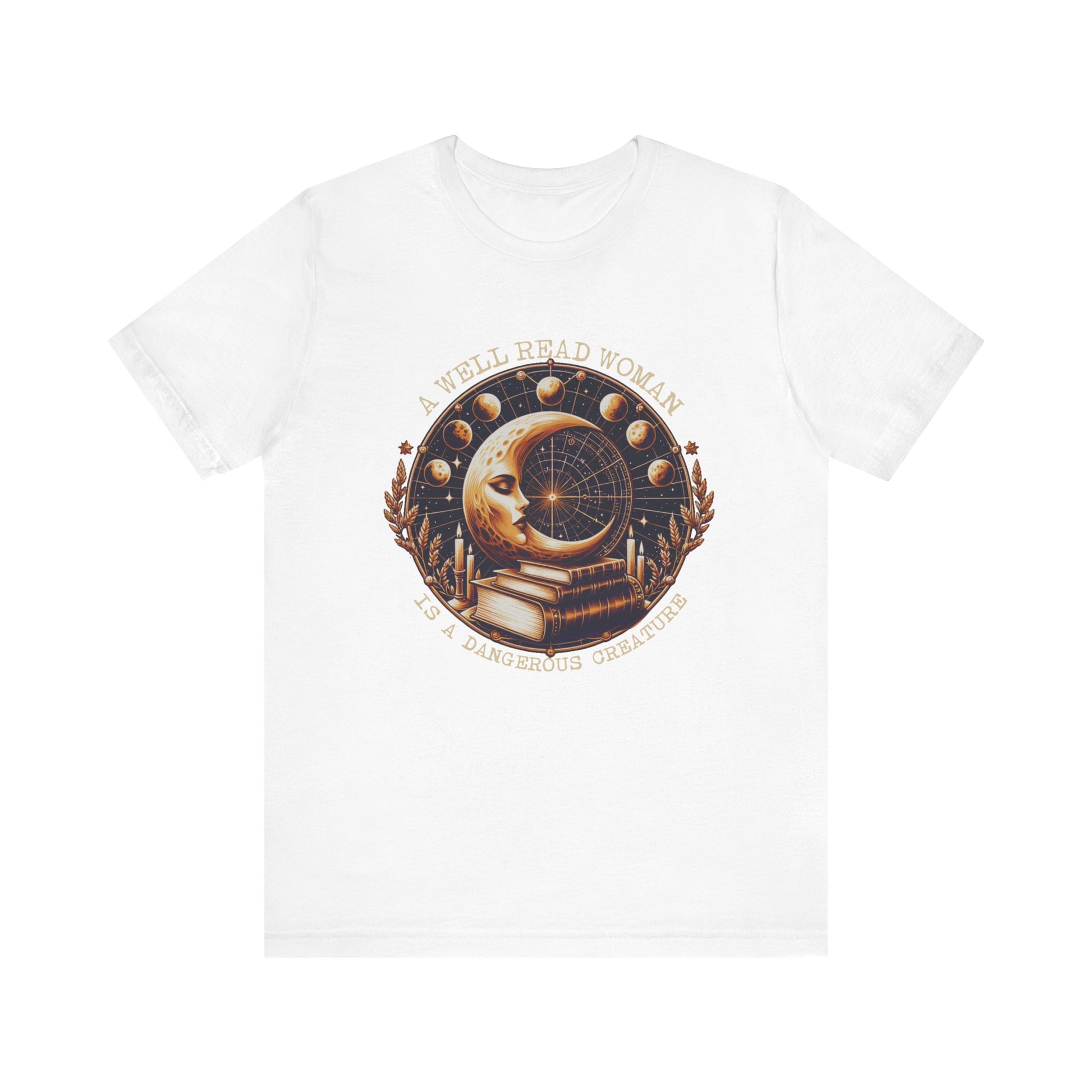 Reading Shirt, Librarian Shirt, Celestial Shirt, Book Lover Tee - PopCultureByDesign36
