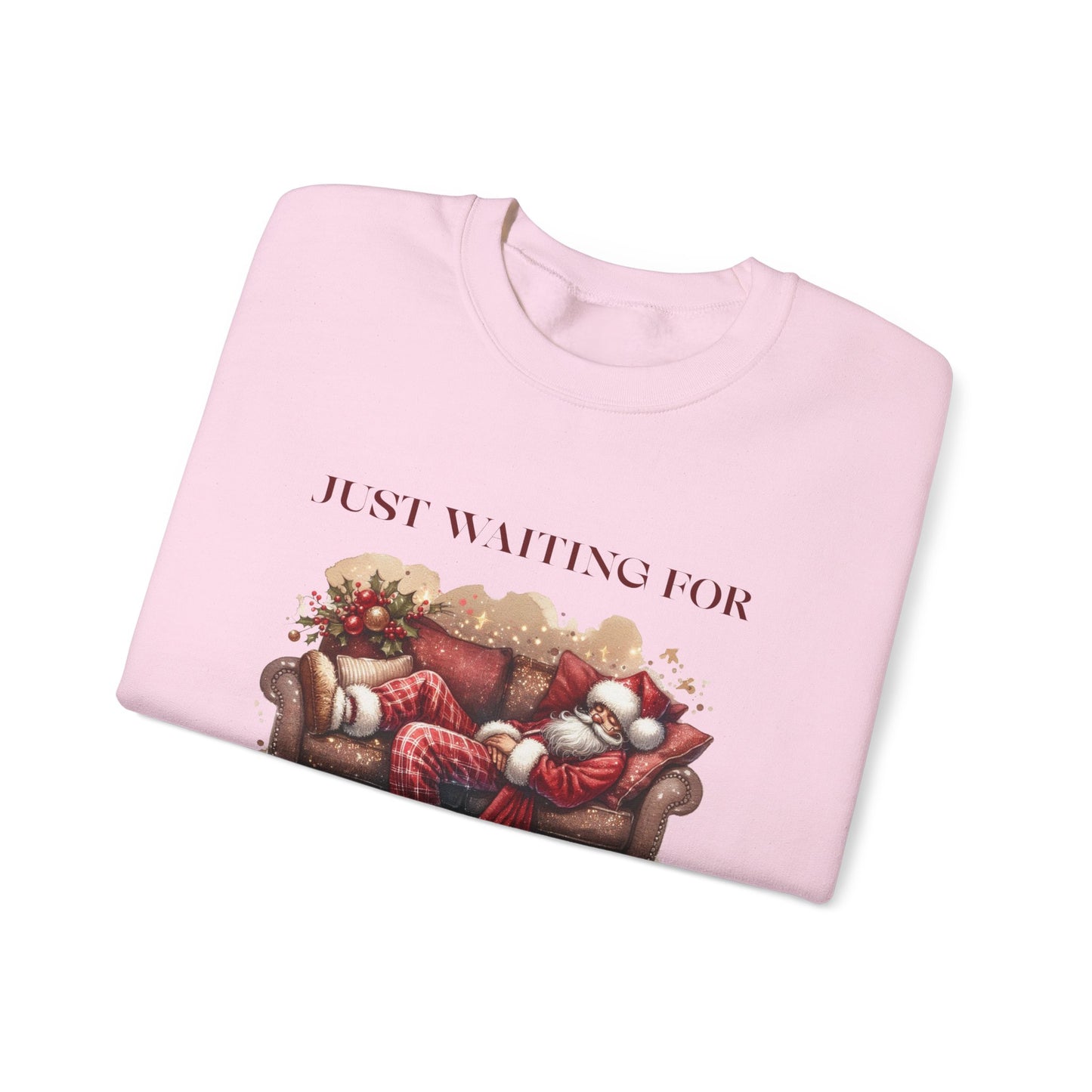 Just Waiting For Christmas Sweatshirt,Santa Clause Shirt ,Funny Christmas Shirt - PopCultureByDesign36