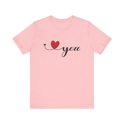 I Love You Shirt, Love Shirt, Valentines Day Shirt, I Love You Minimalist Shirt - PopCultureByDesign36
