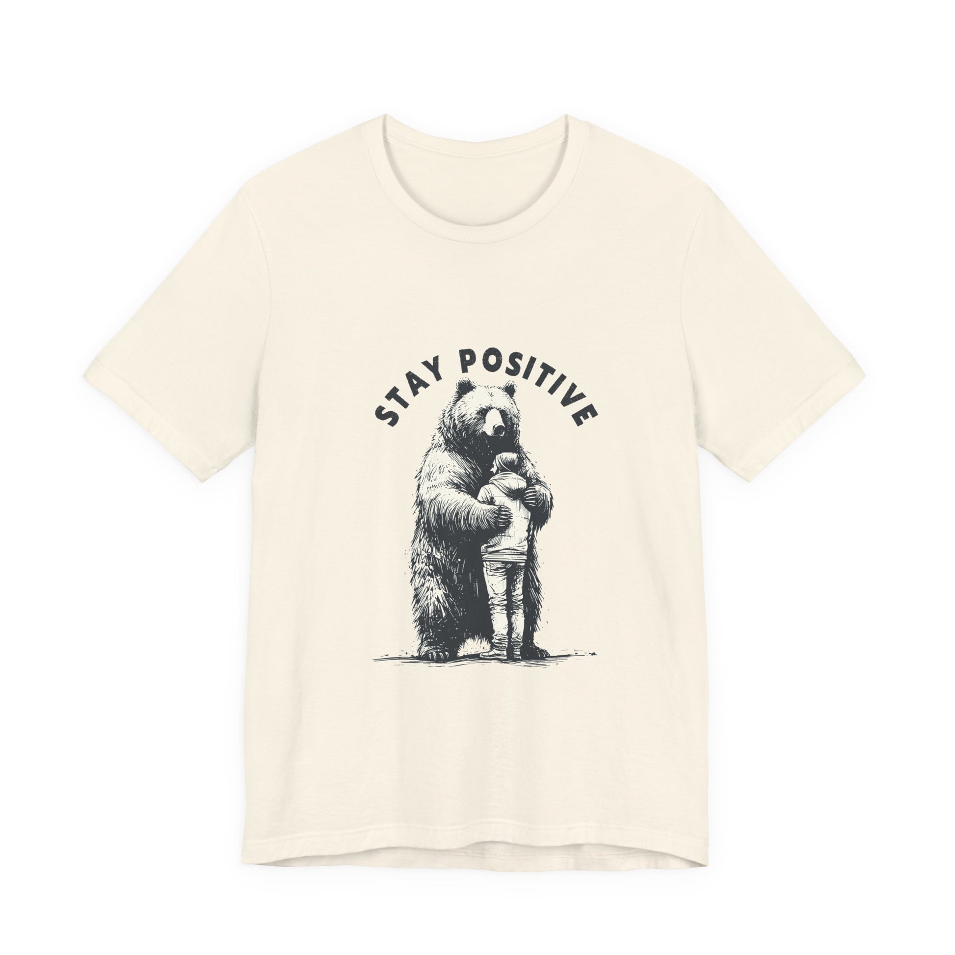 Stay Positive Bear Hug Shirt, Mental Health Shirt, Bear Hug Tee - PopCultureByDesign36