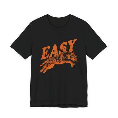 Easy Orange Tiger Shirt, Retro Boho Tee, Hippie Clothes, Indie Shirt - PopCultureByDesign36