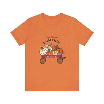 Hey There Pumpkin Unisex Tee, Autumn Halloween Pumpkin T-Shirt - PopCultureByDesign36