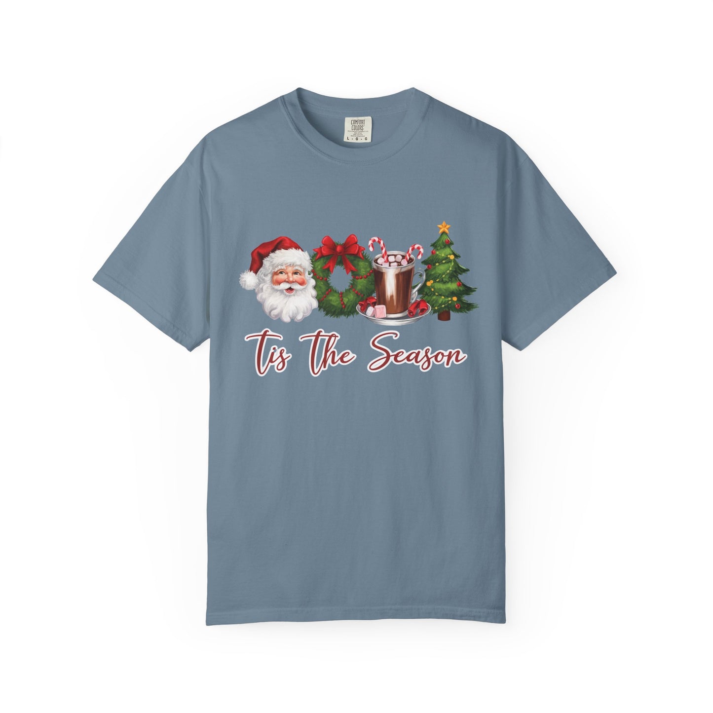 Comfort Colors® Retro Christmas, Tis the Season, Santa Claus Watercolor Christmas - PopCultureByDesign36