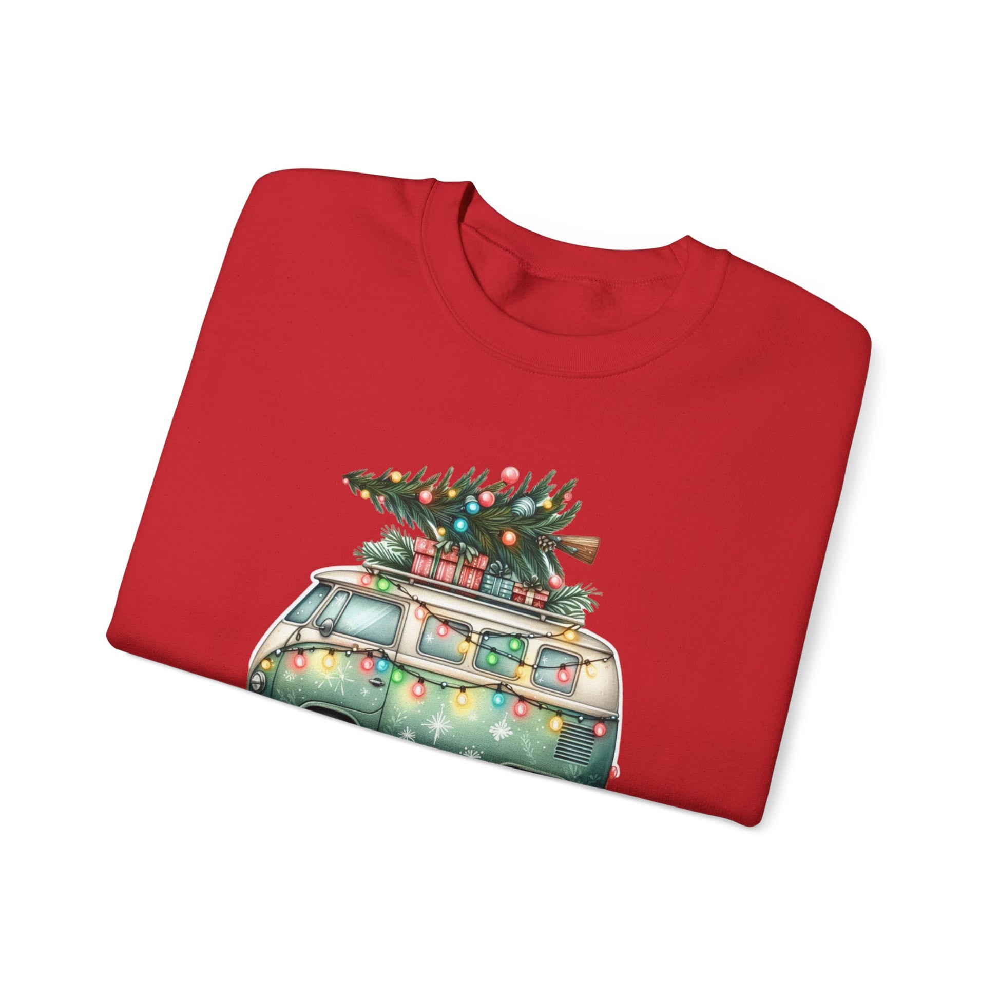 Jingle All The Way Sweatshirt, Christmas Family Sweater, Christmas Van Sweatshirt - PopCultureByDesign36
