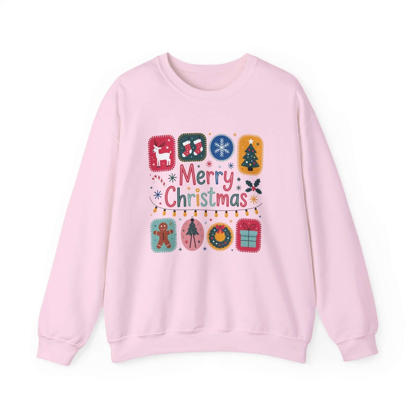 Christmas Cute Collage Sweatshirt, Winter Collage Seasonal Sweatshirt - PopCultureByDesign36
