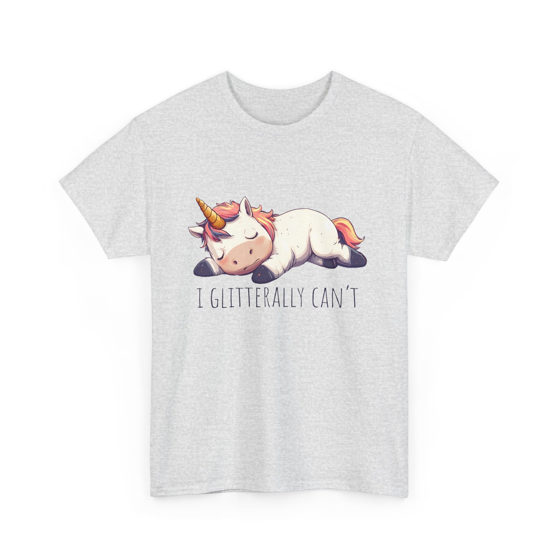 I glitterly can't, cute unicorn shirt, lazy unicorn shirt, funny unicorn shirt - PopCultureByDesign36