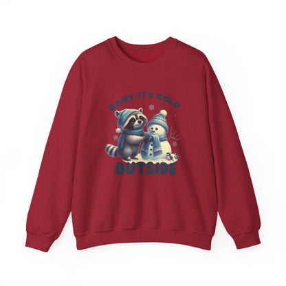 Baby Its Cold Outside Raccoon, Cute Christmas Raccoon, Winter Humor - PopCultureByDesign36