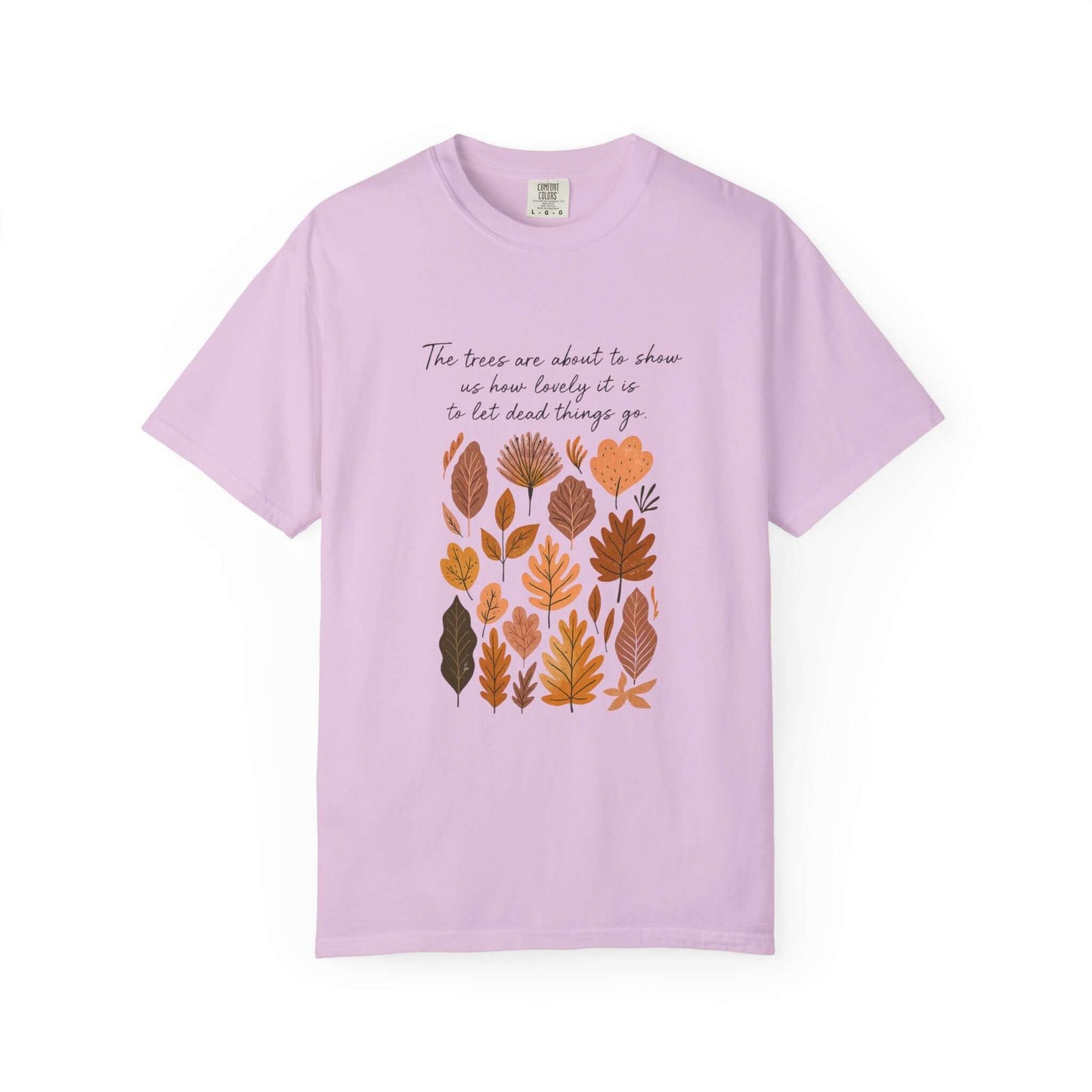 Boho Poem Fall Leaves T-shirt, Fall Shirt, Unisex Fall Top