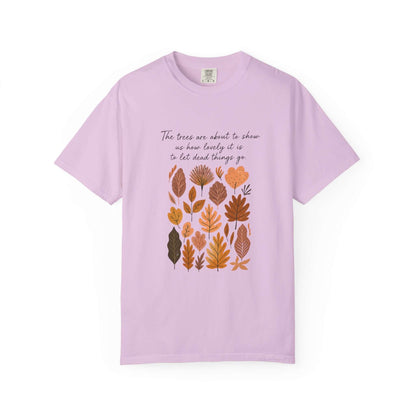 Boho Poem Fall Leaves T-shirt, Fall Shirt, Unisex Fall Top