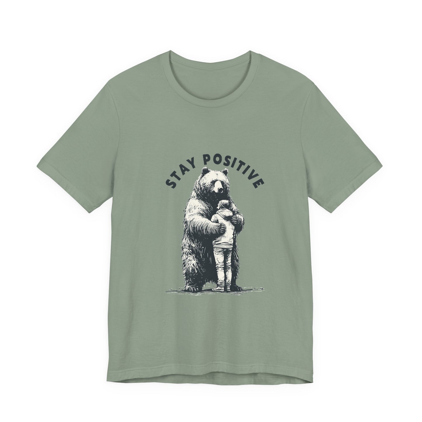 Stay Positive Bear Hug Shirt, Mental Health Shirt, Bear Hug Tee - PopCultureByDesign36