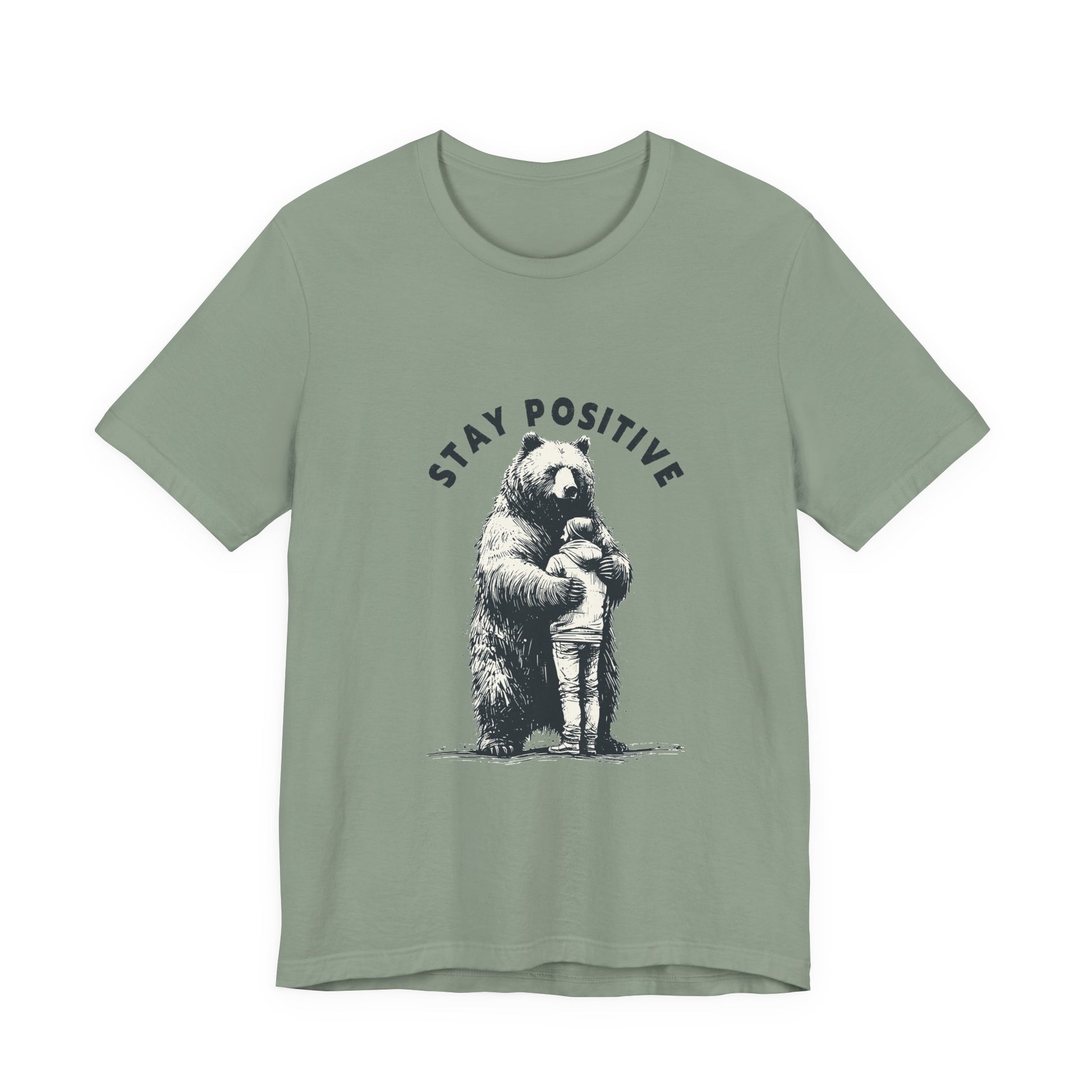Stay Positive Bear Hug Shirt, Mental Health Shirt, Bear Hug Tee - PopCultureByDesign36