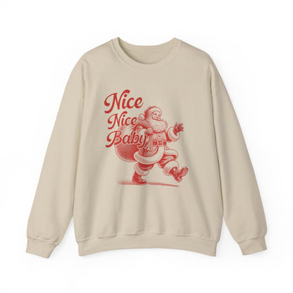 Nice Nice Baby, xmas Sweatshirt, Family christmas, Christmas Jolly, Christmas sweatshirt for Women, retro christmas, retro Santa sweatshirt - PopCultureByDesign36