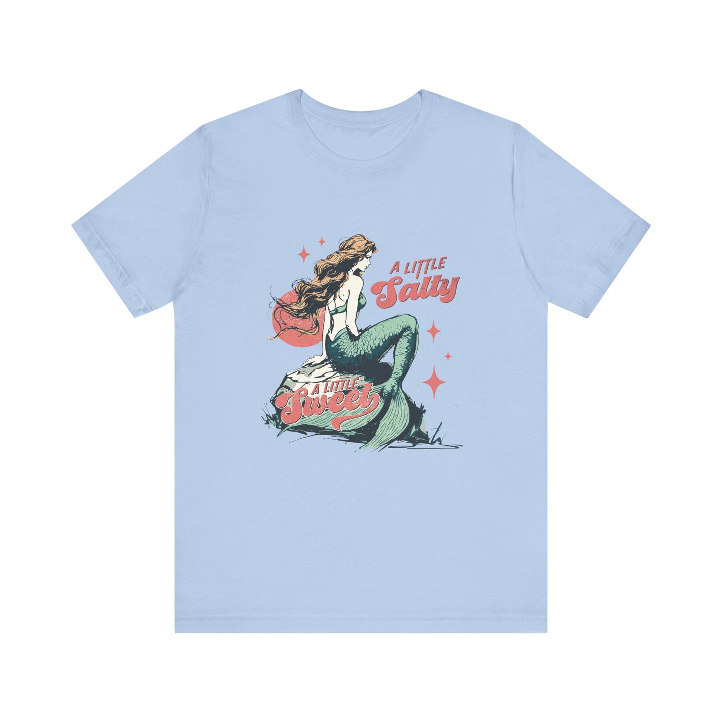 Mermaid TShirt, Summer Vibes Mermaid Shirt, Beach Sea Life - PopCultureByDesign36