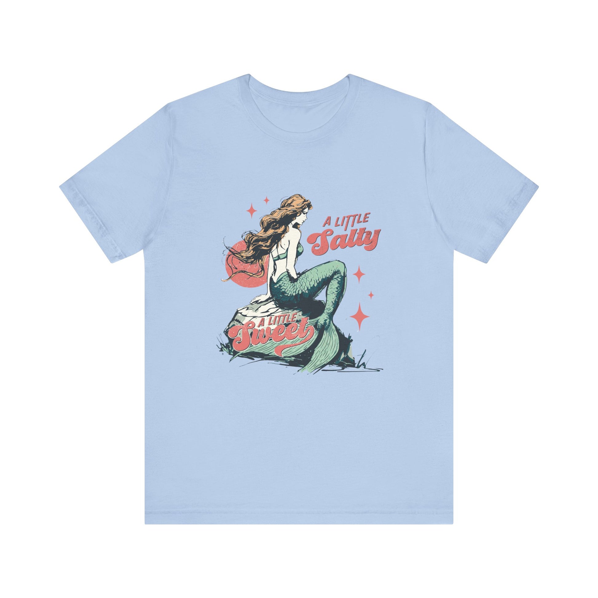Mermaid TShirt, Summer Vibes Mermaid Shirt, Beach Sea Life - PopCultureByDesign36