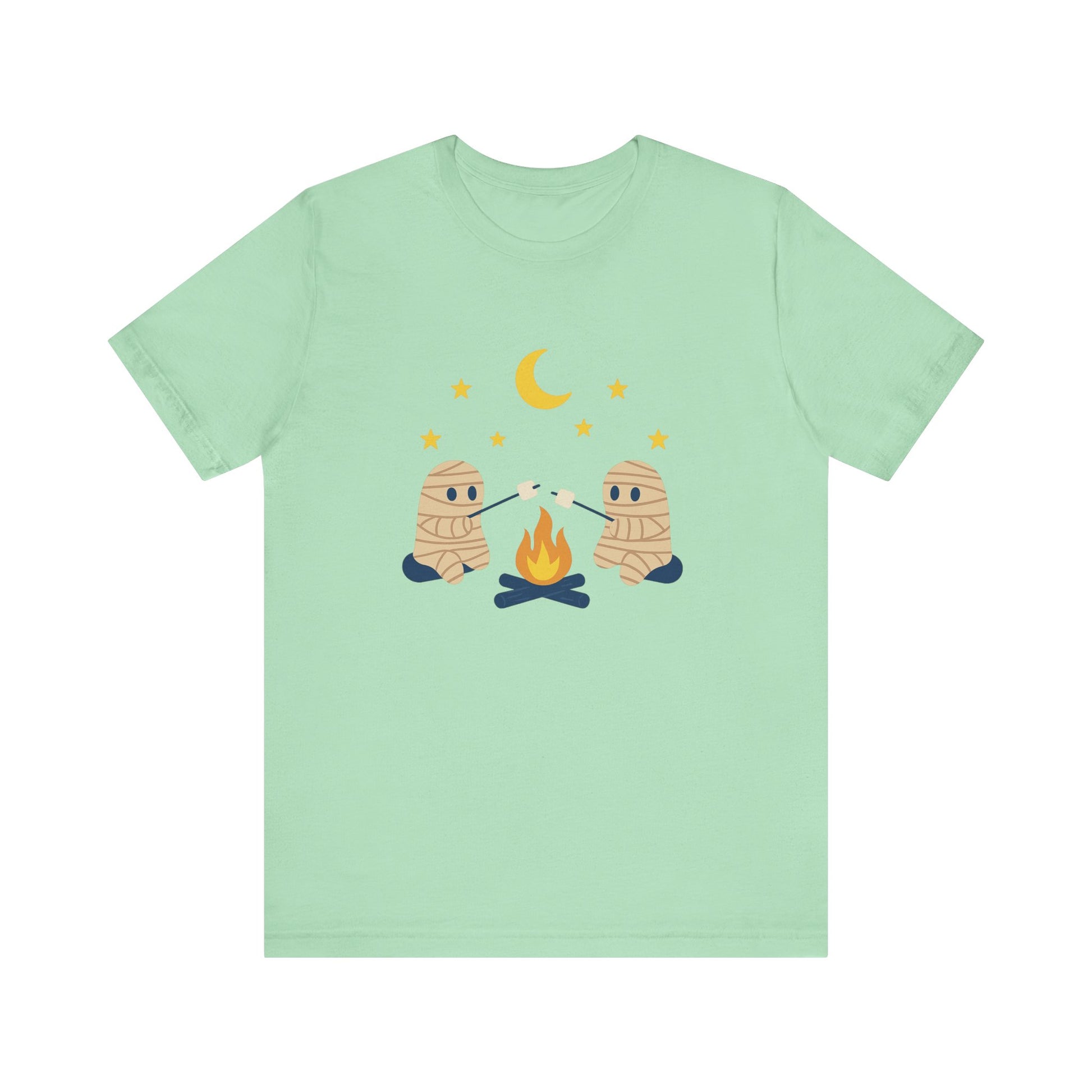 Camping Mummy Tee, Halloween Shirt, Spooky Camping Top - PopCultureByDesign36