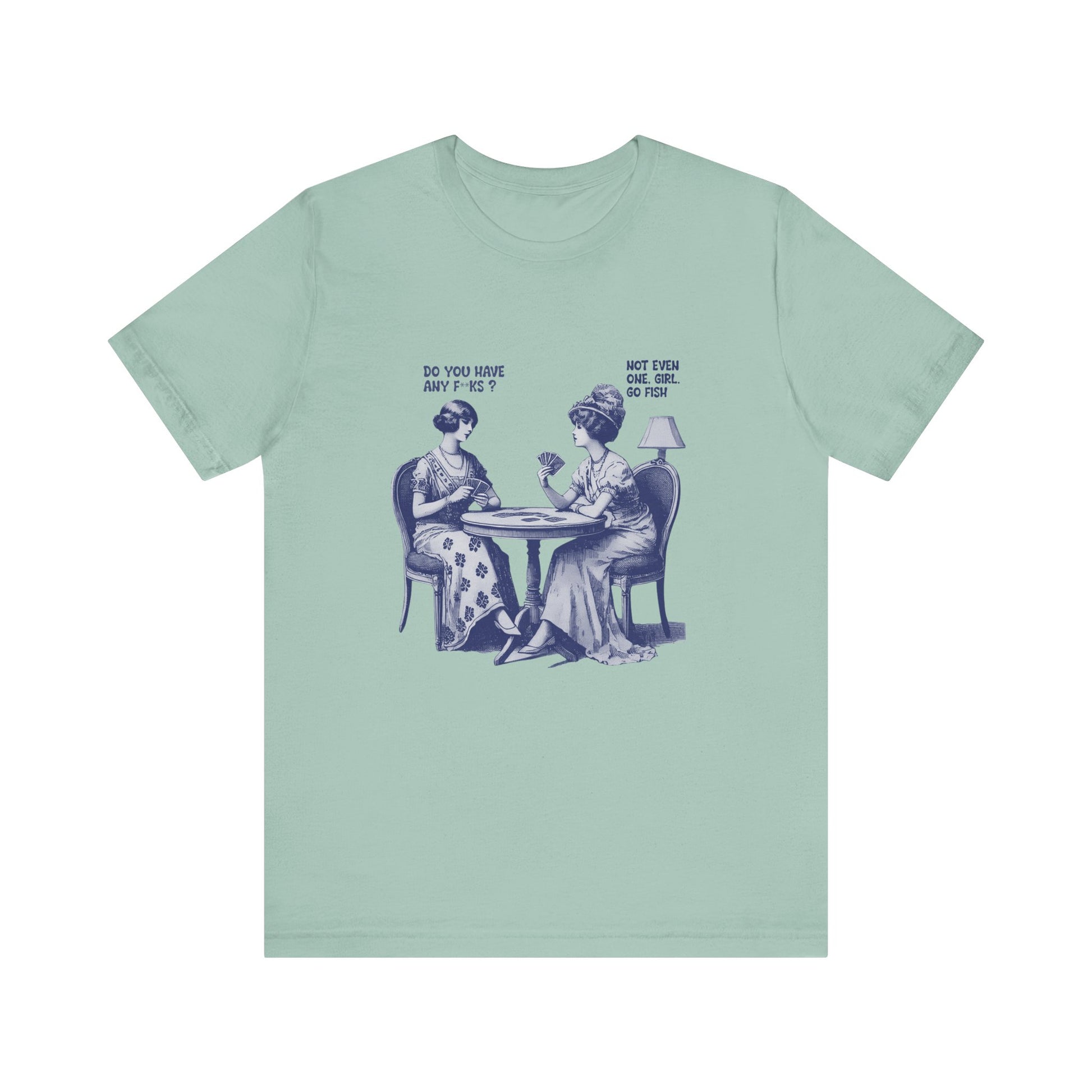 Funny Card Playing Tee, Card Playing Lovers Tee, Vintage Style Top - PopCultureByDesign36