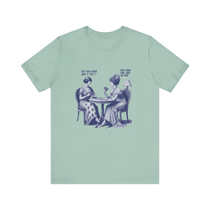 Funny Card Playing Tee, Card Playing Lovers Tee, Vintage Style Top - PopCultureByDesign36