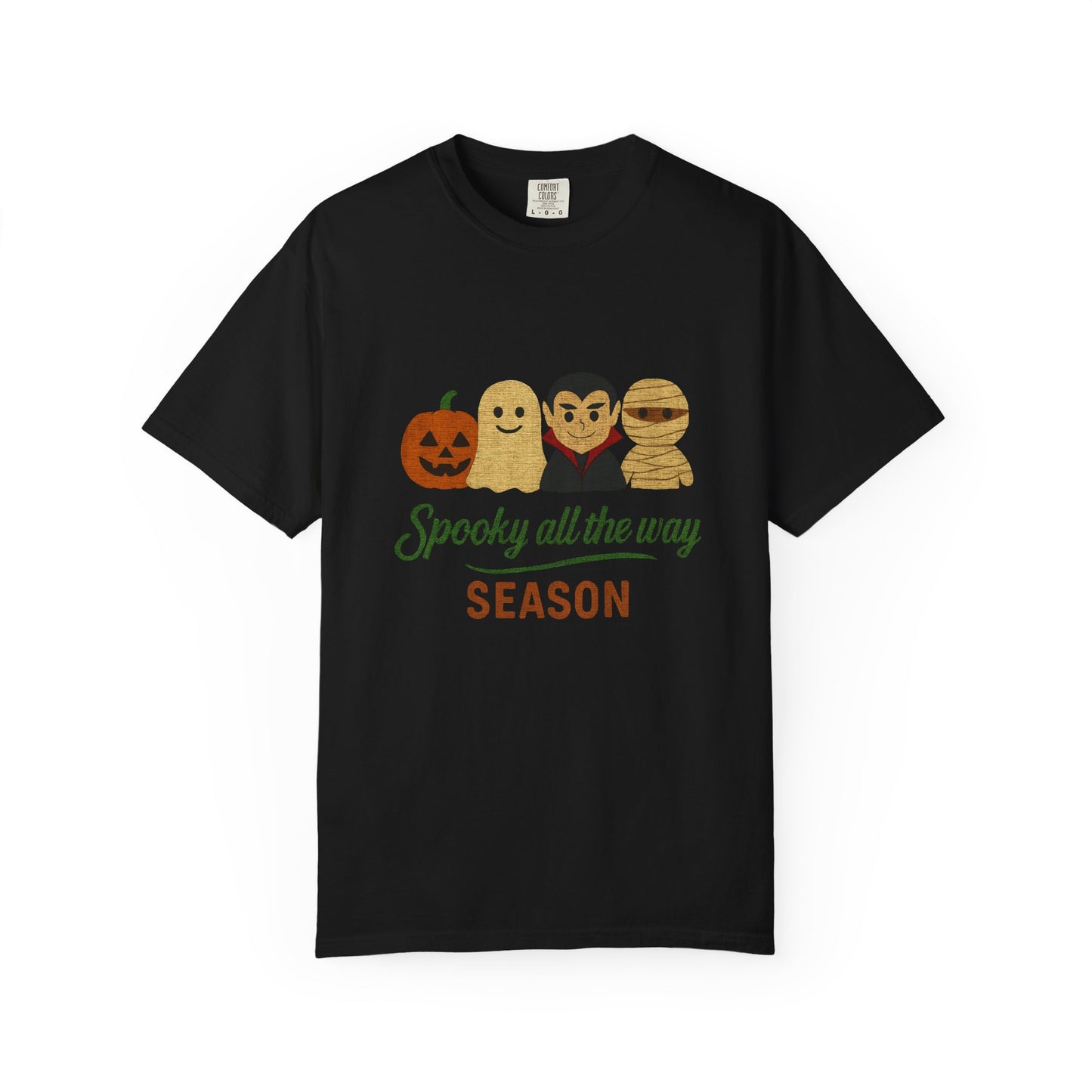 Spooky All The Way Halloween T-shirt, Pumpkin, Ghost, Dracula, Mummy Shirt - PopCultureByDesign36