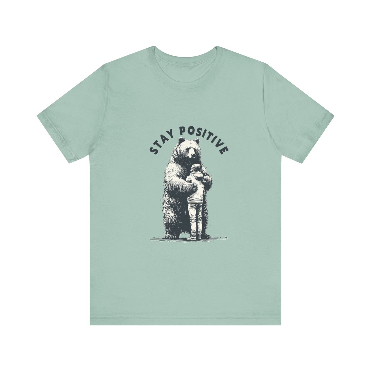 Stay Positive Bear Hug Shirt, Mental Health Shirt, Bear Hug Tee - PopCultureByDesign36