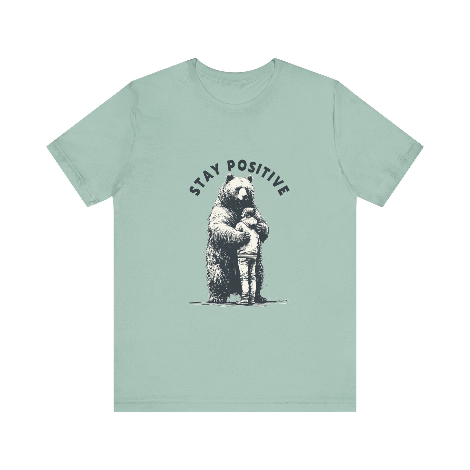 Stay Positive Bear Hug Shirt, Mental Health Shirt, Bear Hug Tee - PopCultureByDesign36