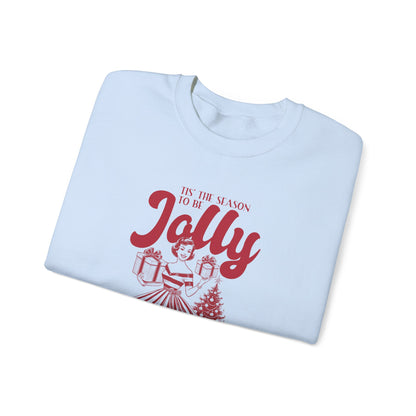 Christmas Sweatshirt, Pin Up Girl Christmas, Christmas Jolly - PopCultureByDesign36