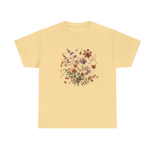 Wild Flowers T-Shirt, Floral Nature T-Shirt, Cottagecore Shirt - PopCultureByDesign36