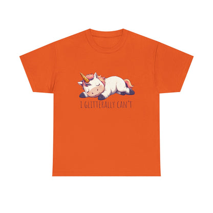 I glitterly can't, cute unicorn shirt, lazy unicorn shirt, funny unicorn shirt - PopCultureByDesign36