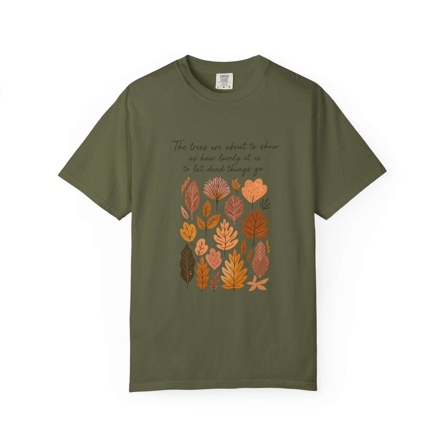 Boho Poem Fall Leaves T-shirt, Fall Shirt, Unisex Fall Top