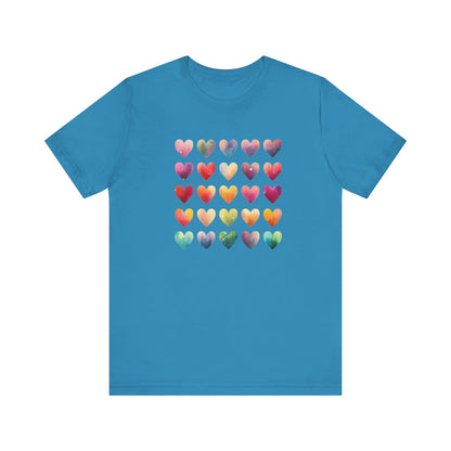 Bohemian Artsy Watercolor Shirt, Watercolor Tee, Watercolor Heart Tee - PopCultureByDesign36