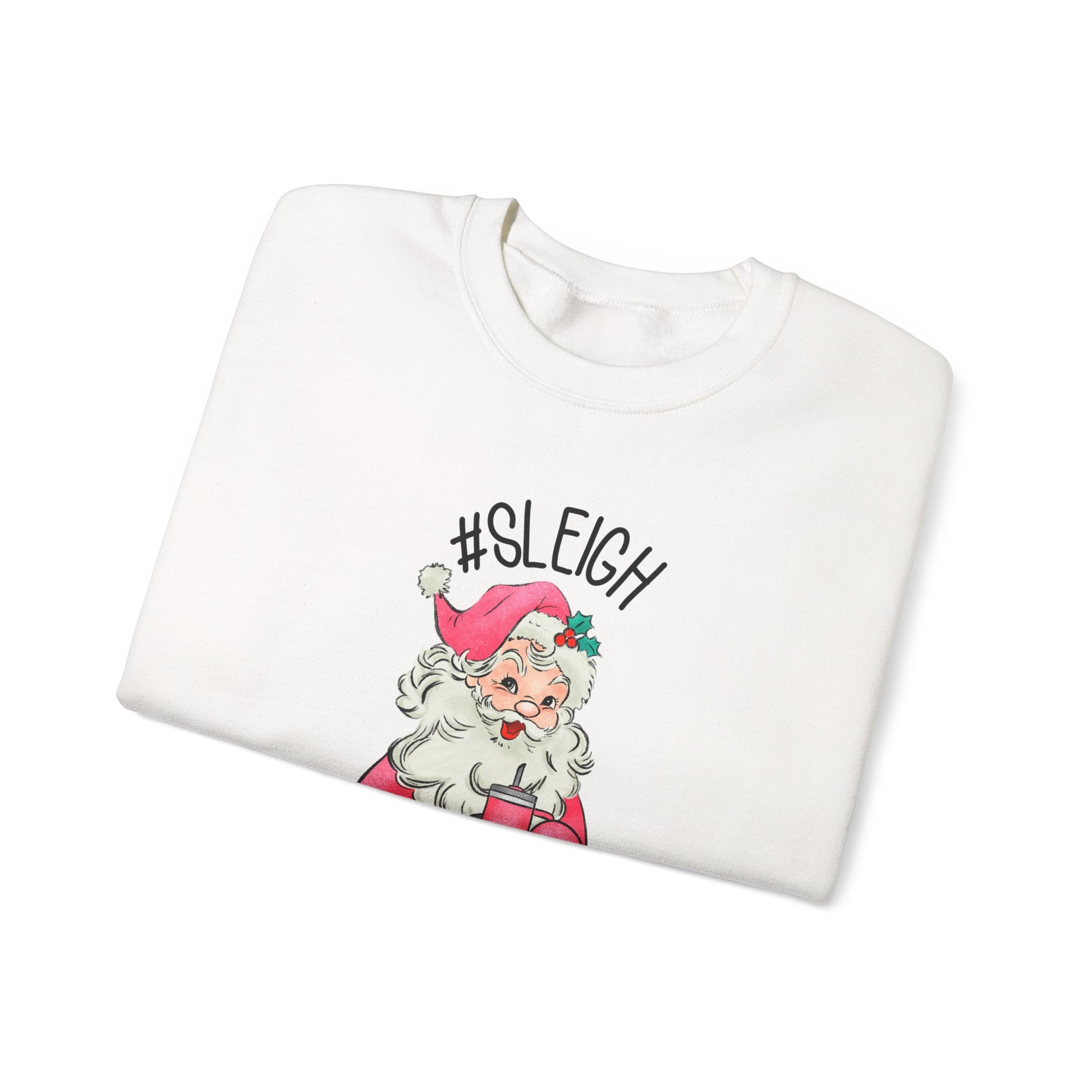 Sleigh santa, Retro Santa Sweater,Vintage Santa Christmas Sweatshirt - PopCultureByDesign36