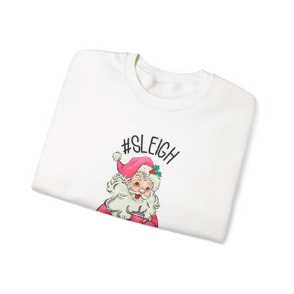 Sleigh santa, Retro Santa Sweater,Vintage Santa Christmas Sweatshirt - PopCultureByDesign36
